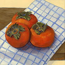 Persimmons On A Cloth